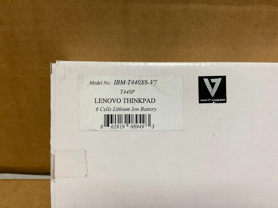 Batería de iones de litio V7 Lenovo ThinkPad T440 L540 IBM-T440X6-V7 NGGX5 954DF JY8DF XWDK Foto 2 de 3