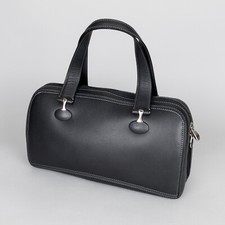 SCHEDONI Ferrari Modena Tasche - Leder - Baguette Schulter - Farbe schwarz