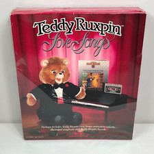 Vintage 1986 Teddy Ruxpin Love Songs Cassette Set Tuxedo Songbook New Toy