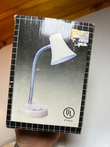 Vintage 1980s 80s 1990s 90s Gooseneck Goose Flex Neck Desk Reading Lamp Light - Picture 12 of 12