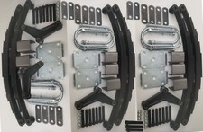 Triple Axle Suspension Kit. 6 3000 Lb Springs Hanger 3 U-bolt Kit Trailer Eq