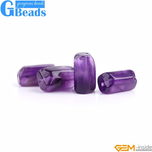 Natural Assorted Gemstone Faceted Tube Column Beads for Jewelry Making 8x12mm - Picture 87 of 192