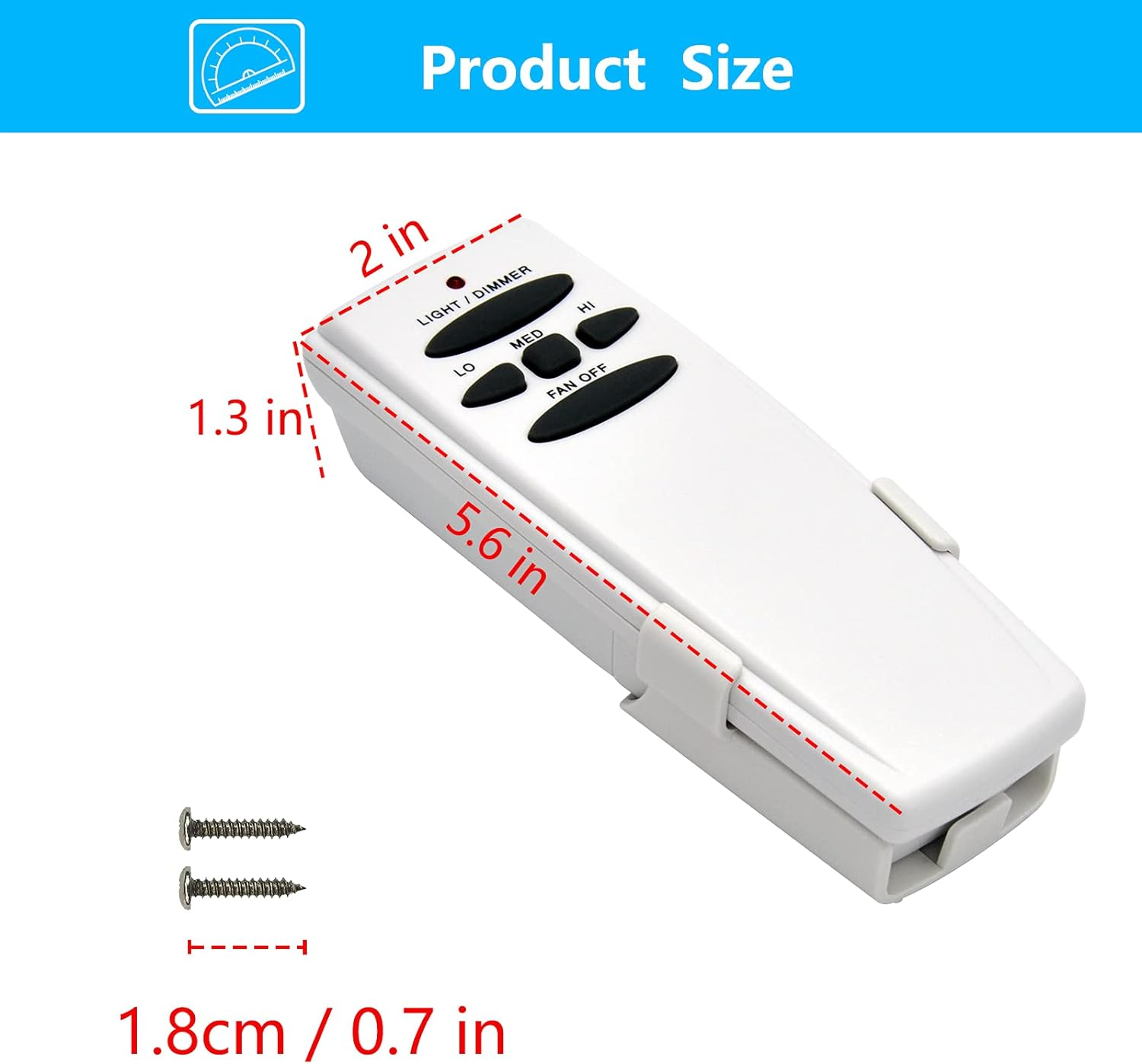 FanHd Ceiling Fan Remote Control Replacement for Hampton Bay Hunter, 3Speed Li eBay