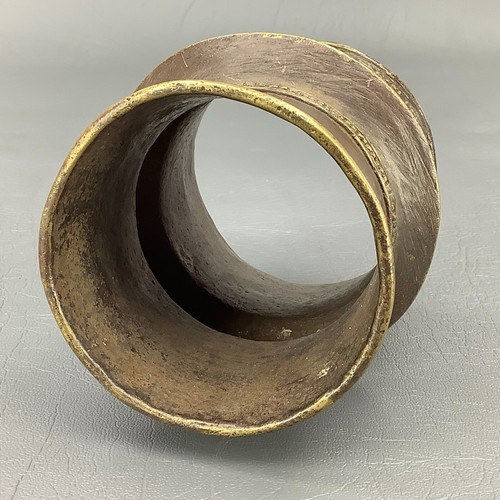 Antique African Brass Currency Cuff Bracelet - Picture 5 of 14