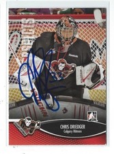 Chris Driedger Signed 2012/13 Heroes And Prospects Card #115 Seattle Kraken