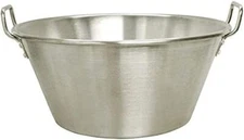 Huge Comal Cazo Extra Large XXL 33'' Carnitas Stainless Steel Caso Pot Pan Wo...