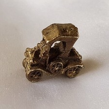 Carriage / Car ~ Dolls House Miniature ~ Brass ~ 2cm Tall ~ Vintage