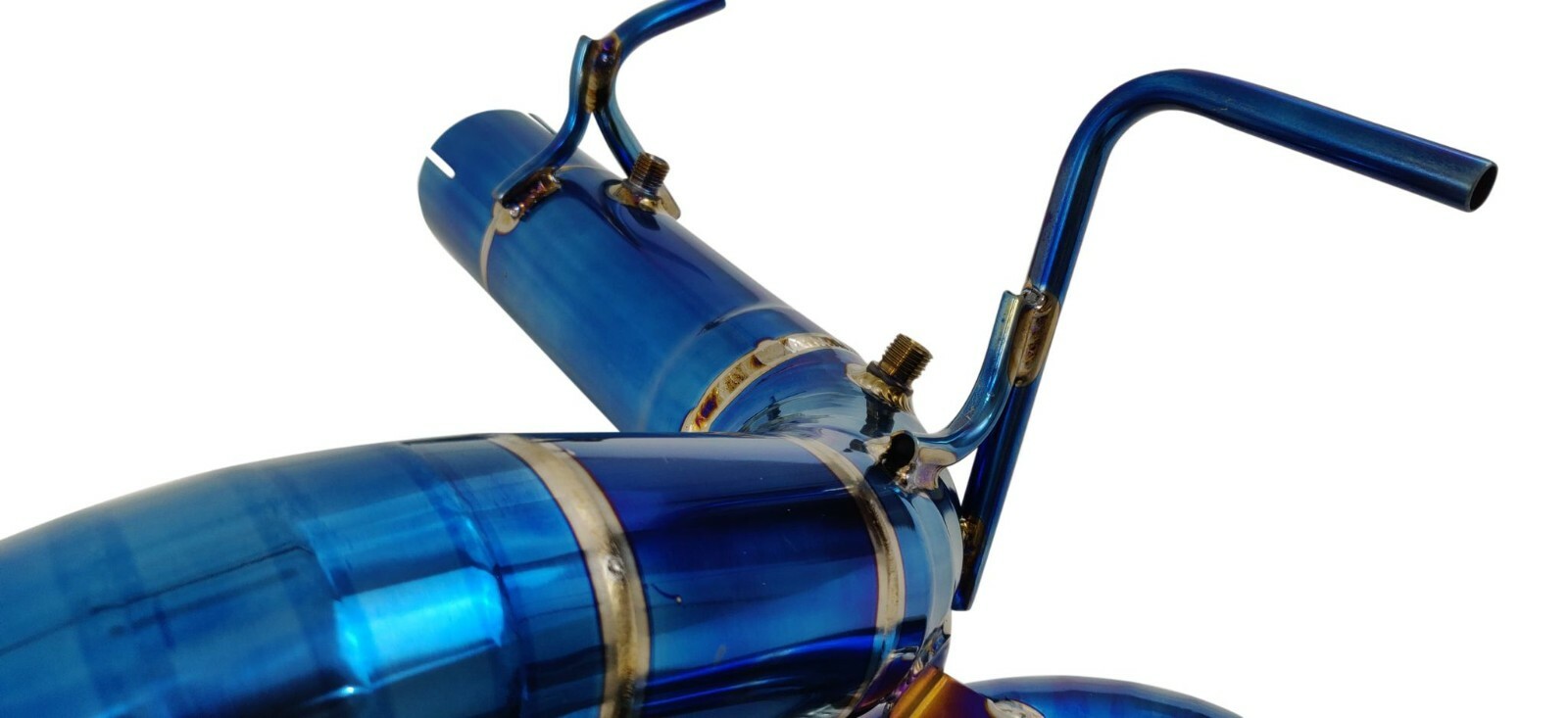 Fit Ferrari F8 Tributo 20-22 Titanium X-Pipe Exhaust System Without Valve BLUE