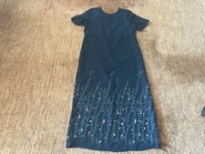 black chiffon evening gown size 8 petite  