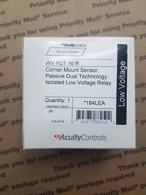 NEW ACUITY Sensor Switch WV PDT 16 R PDT Occupancy Sensor FREE PRIORITY SHIPPING