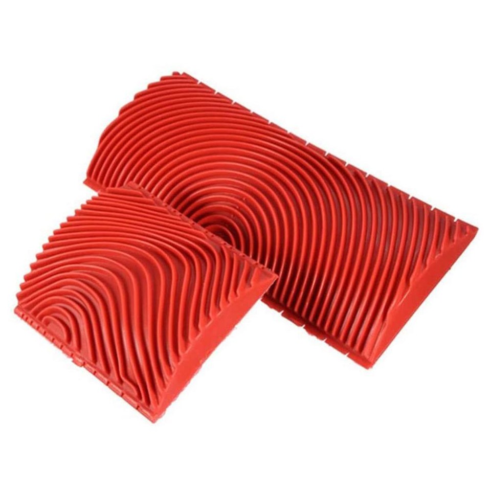 Wood Grain Paint Roller Brushes Wood Grain Brush 2pcs For Fabric