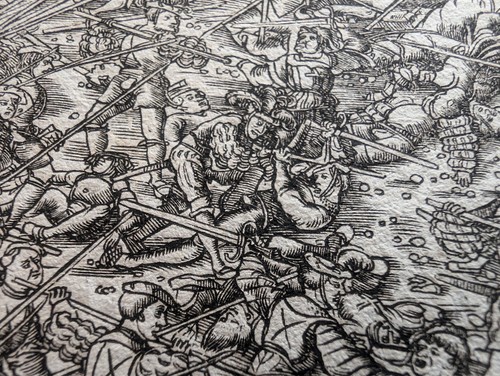 Battle of Guinegate, Weiß Kunig, Beck, de Negker, Stampa 1799 - Picture 5 of 8