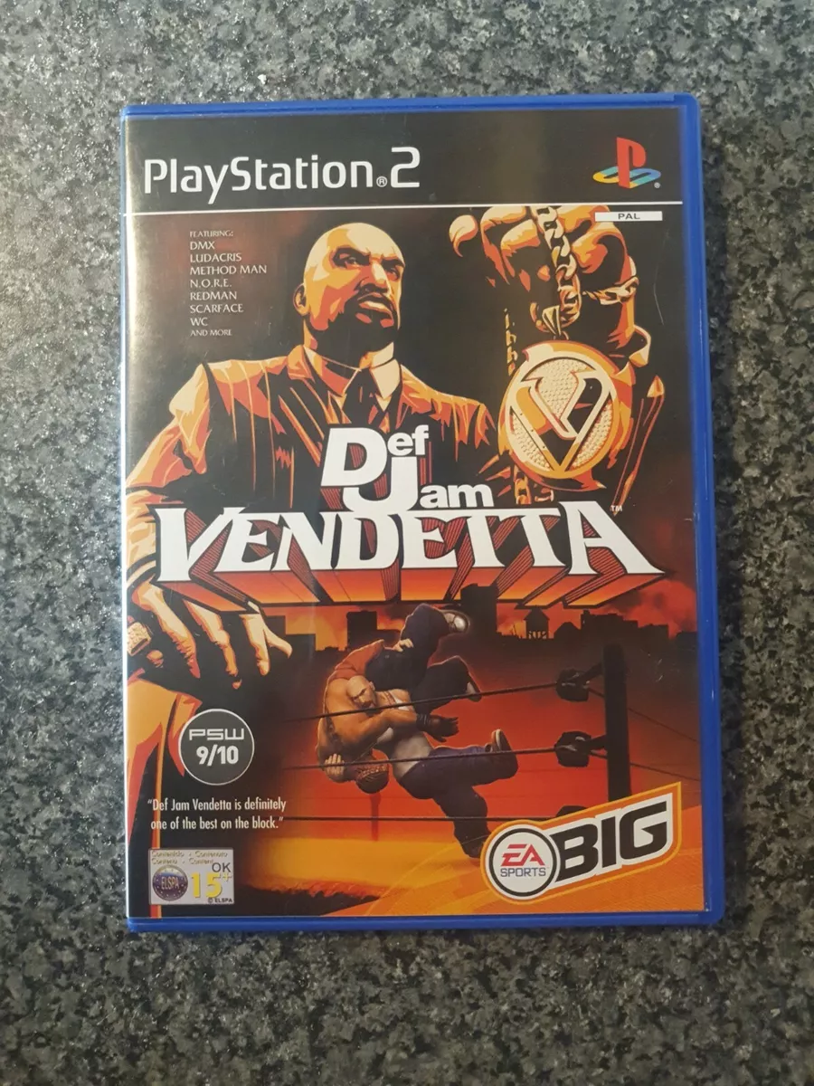 DEF JAM VENDETTA PLAYSTATION 2 PS2 FIGHTING GAME DMX LUDACRIS