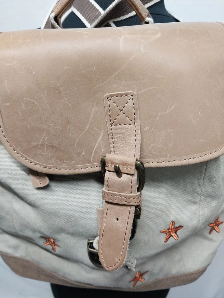 MINI MOCHILA LL Bean RARA ESTRELLA DE MAR BORDADA Foto 2 de 4