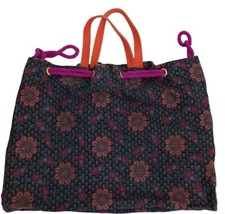 Marc Jacobs 100% All Cotton Multicolor Extra Large Tote Handbag