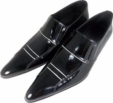 Chelsy - Top Italian Designer Slipper White Stripe Handmade 41