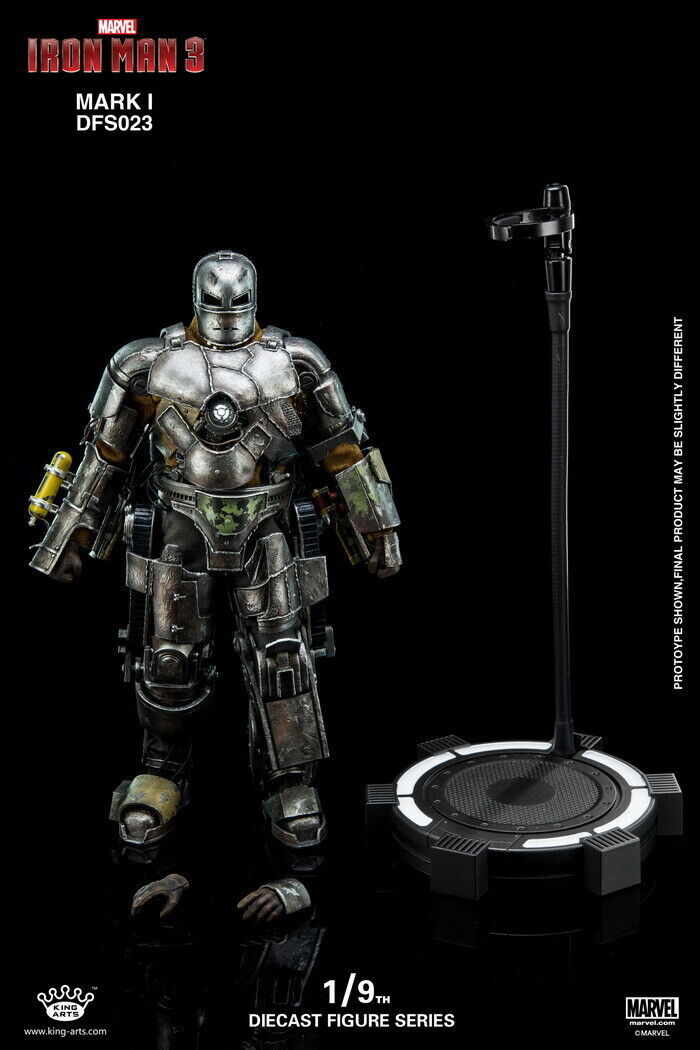King Arts DFS023 1/9th Iron Man Mark1 Figure Model Toy Metal & ABS
