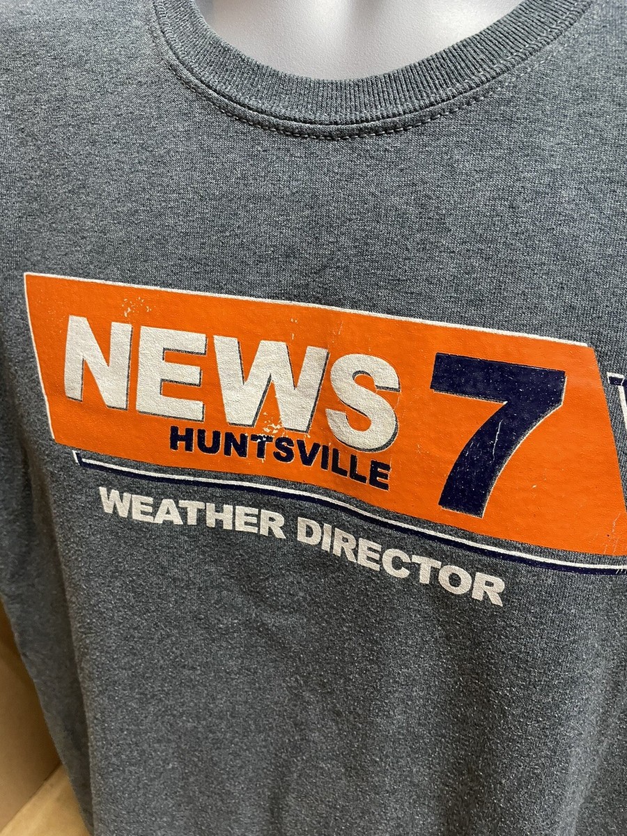 News Station News Huntsville Weather Director Grey Gray Medium M T Shirt
