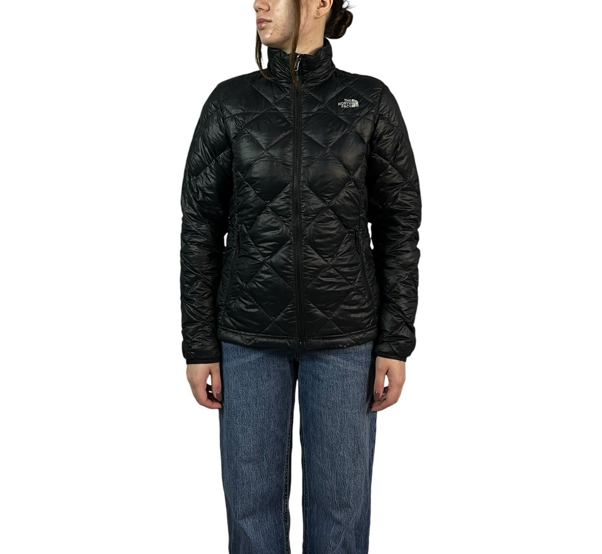 The North Face Women's 600 Puffer Jacket Logo Full Zip Quilted - Main Image