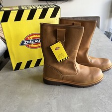 Dickies Fa23355 Safety Rigger Unlined Boot Tan UK 12