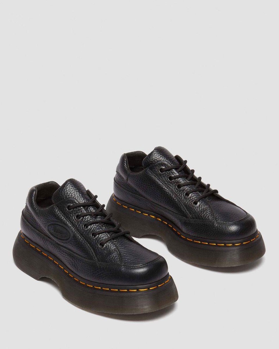 buzz*Dr.Martens　3ホールエナメ24.5〜25cm Womens Dr. Martens Buzz 5-Eye Platform Casual Shoe - Black
