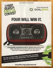 2013 Goal Zero Rock Out 2 Portable Speaker Print Ad/Poster Electronics Tech Art