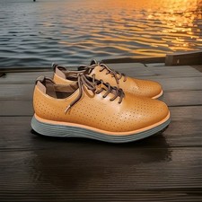 Bruno Marc Men's MaxFlex Fashion Dress Brown Sneakers Oxfords Classic Size 12