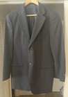 New Armani Collezioni Blazer, Black Pinstripe, Lana Wool, 38R Sleeve 16” Italy