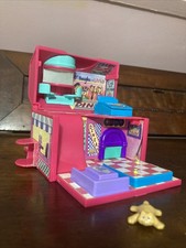 Vintage 1995 Mini Pound Puppies Diner Compact Galoob Playset w/ 1 figure cat