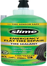 Slime 10011 Flat Tire Puncture Repair Sealant, Emergency Repair for Highway Vehi