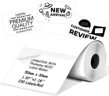 Thermal Labels Compatible with Phomemo M100/M110/M150/M221/M220/M120/M200/M250 L