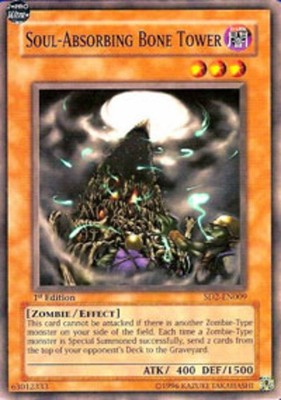 Soul-Absorbing Bone Tower - SD2-EN009 - Common - Unlimited Edition - Lightly Pla