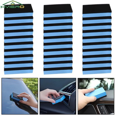 30pcs Car Ceramic Coating Sponge Applicators, Nano Wax Coat Sponges with Cloth
