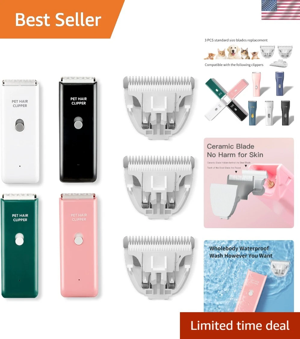 Effortless Grooming: 3 PCS Curly Hair Ceramic Blades for Pets - Safe & Reliable