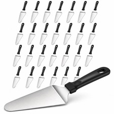 Rhblme 25 Pack Pizza Spatula Pie Server Pie Cutter Cake Cutter Stainless Steel