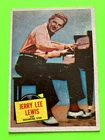 JERRY  LEE  LEWIS " sun recording" -1957  " HIT  STARS " movie & music card/ G