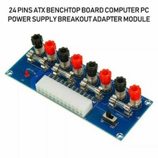 24Pins ATX Benchtop Board Computer PC Power Supply Breakout Adapter Module NEW