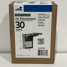 NEW!! Midwest Electric Products 30A 120/240-Volt Fused AC Disconnect - U035F2P