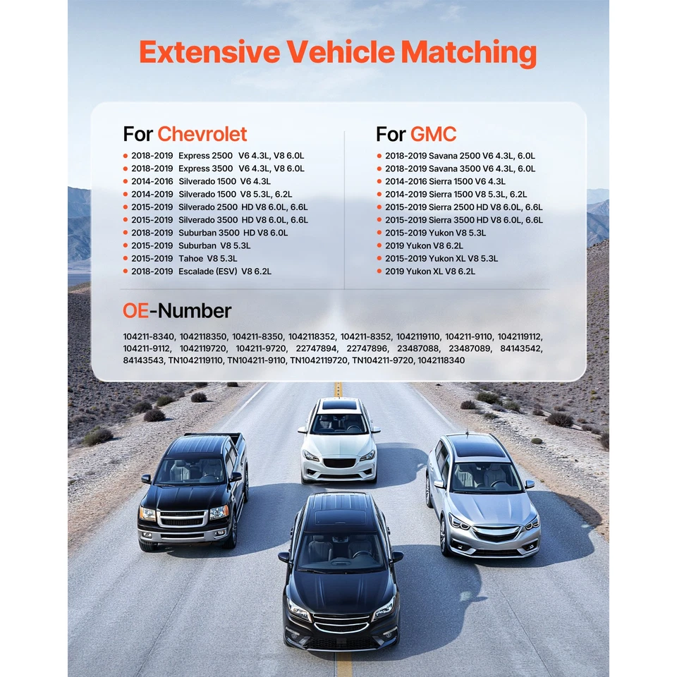 New Alternator for Chevy Silverado/GMC Sierra 1500/2500HD/3500HD 14-19 5.3/6.6L Foto 2 de 4