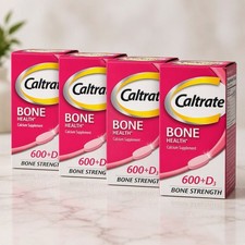4-pack Caltrate Bone Health 600 + D3 Bone Strength Calcium 60 Tab (Total 240ct)