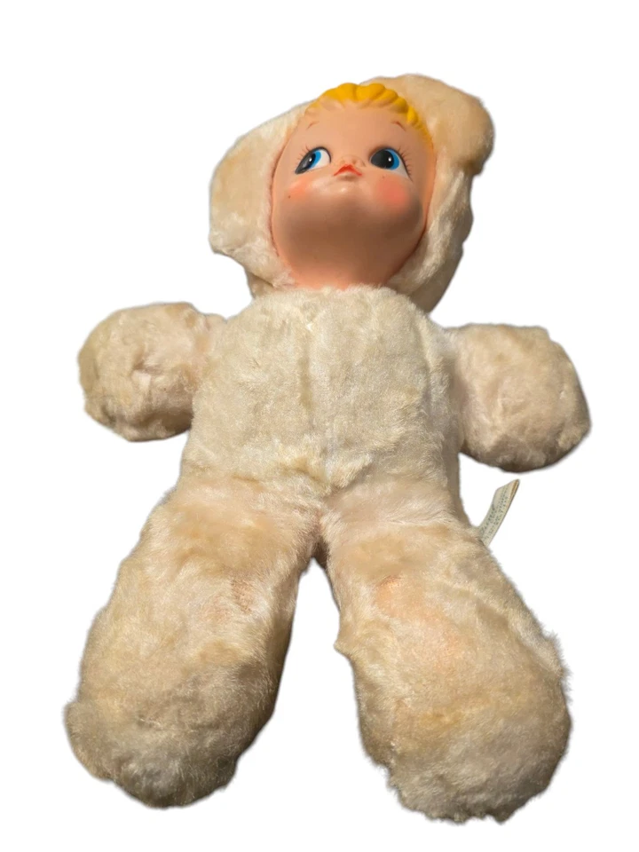 Muñeca Gund de colección orejas de conejo Sani-Foam rellena #607 240 Dolli Bunni años 50 Foto 4 de 4