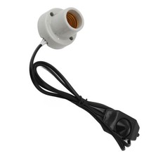 Reptile Ceramic Heat Lamp Fixture E27 Socket Holder For Lizard/ US Plug