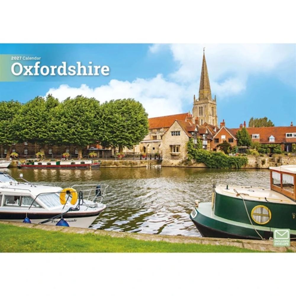Oxfordshire 2027 A4 Month to View Wall Calendar