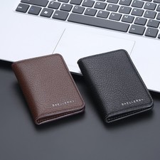 Slim Front Pocket Wallet For Men - PU Leather Credit Card Holder Bifold Wallet