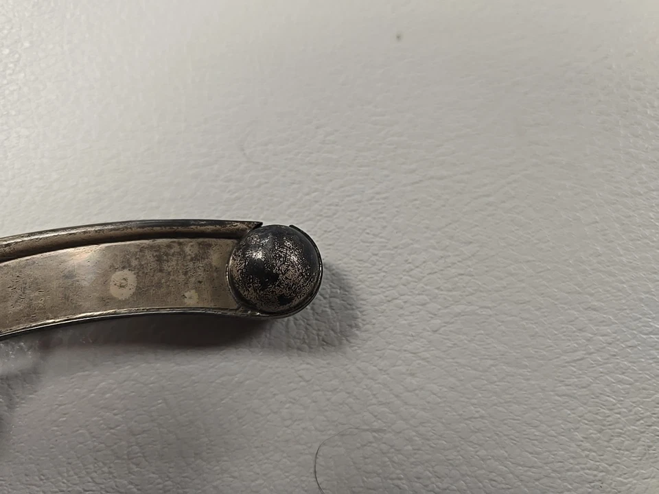 Antiguo silbato bosun contramaestre náutico vintage plata esterlina funcionando Foto 2 de 4