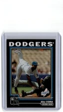 2004 Topps Chrome Black Refractor Alex Cora Los Angeles Dodgers #134