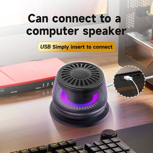 Mini Altavoz Portátil Inalámbrico Bluetooth Magnético Luces RGB Audio Soporte para Teléfono - Imagen 3 de 12