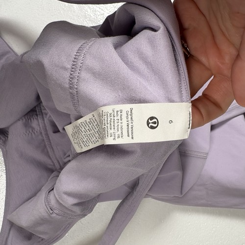 Lululemon Align Dress Lilac With Attached Shorts Size 6 - Picture 7 of 11