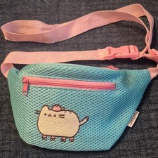 Pusheen Blue Pink Mesh Fanny Pack Belt Bag Ad...
