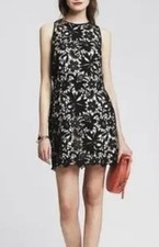 Banana Republic Lace Overlay Dress - Size - 10 Petite